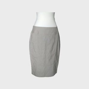 Cue striped pleated back pencil skirt